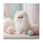 Der weiche pastellfarbene Traum der persischen Kat Fliese (Vorderseite)