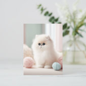 Der weiche pastellfarbene Traum der persischen Kat Postkarte (Stehend Vorderseite)