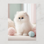 Der weiche pastellfarbene Traum der persischen Kat Postkarte (Vorderseite)