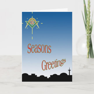 Der weihnachtliche Weihnachtsstern Feiertagskarte