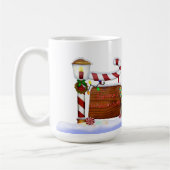 Der weihnachtliche Whimsey-INDIVIDUELLE NAME des W Kaffeetasse (Links)
