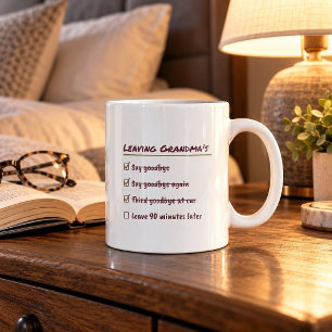 Der Weihnachts-Abschied 90 Minuten später Lustiger Kaffeetasse