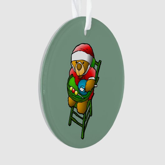 Der Weihnachtsbär Ornament (Vorderseite)