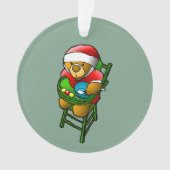 Der Weihnachtsbär Ornament (Vorderseite)
