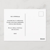 Der Weihnachtsbär Postkarte (Rückseite)