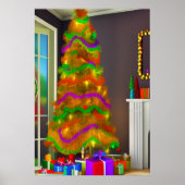 Der Weihnachtsbaum | AI Art Poster (Vorne)
