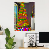 Der Weihnachtsbaum | AI Art Poster (Heimbüro)