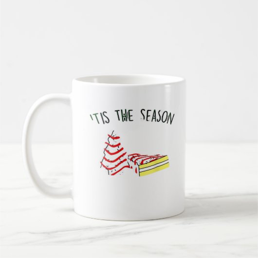 Der Weihnachtsbaum der Jahreszeit Kaffeetasse (Links)