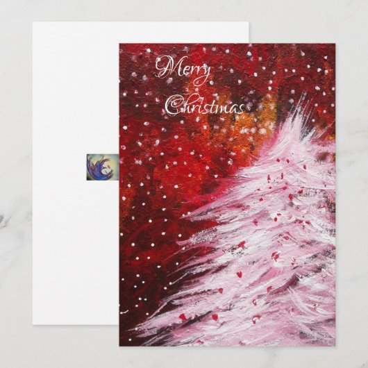 Der Weihnachtsbaum Feiertagskarte (Vorne/Hinten)