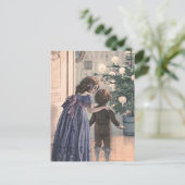 "Der Weihnachtsbaum " Feiertagspostkarte (Stehend Vorderseite)