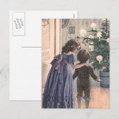 "Der Weihnachtsbaum " Feiertagspostkarte (Vorne/Hinten)