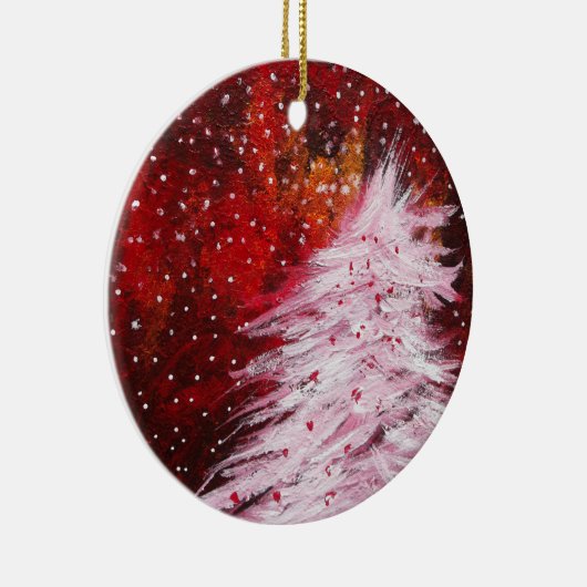 Der Weihnachtsbaum Keramik Ornament (Rechts)