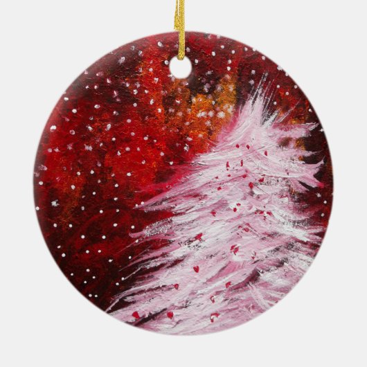 Der Weihnachtsbaum Keramik Ornament (Hinten)