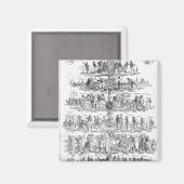 Der Weihnachtsbaum Magnet (Vorderseite/Rückseite)