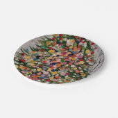 Der Weihnachtsbaum Pappteller (Schrägansicht)