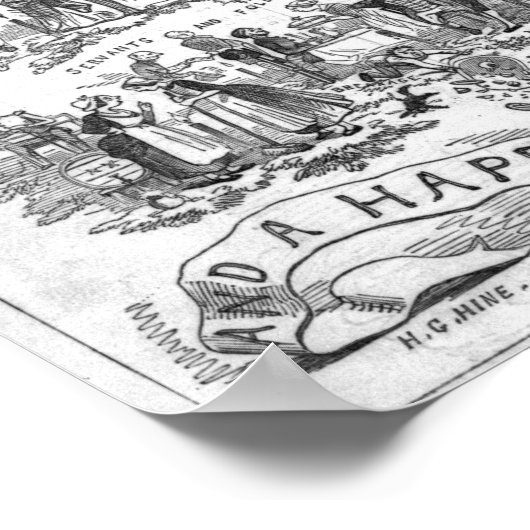 Der Weihnachtsbaum Poster (Ecke)