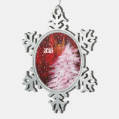 Der Weihnachtsbaum Schneeflocken Zinn-Ornament (Rechts)