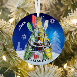 Der Weihnachtsbaum von Kayak Ornament Aus Metall