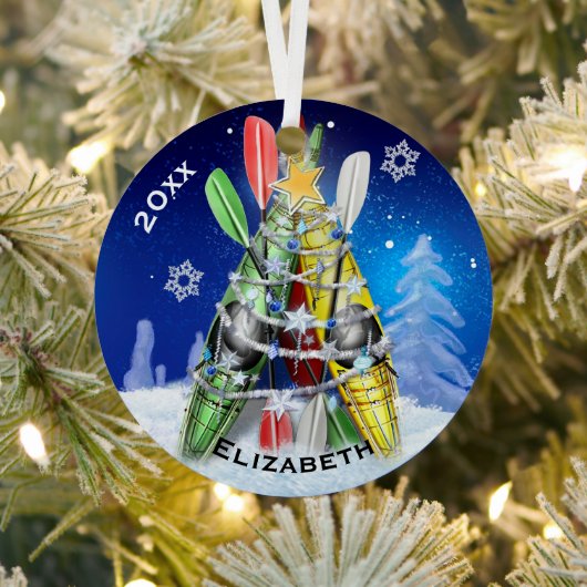 Der Weihnachtsbaum von Kayak Ornament Aus Metall (InSitu)