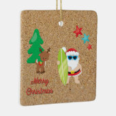 Der Weihnachtsfeiertag im Sommer Benutzerdefiniert Keramikornament (Rechts)