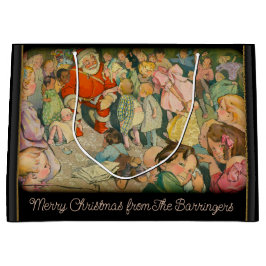 Der Weihnachtsfeiertag ist angekommen Große Geschenktüte