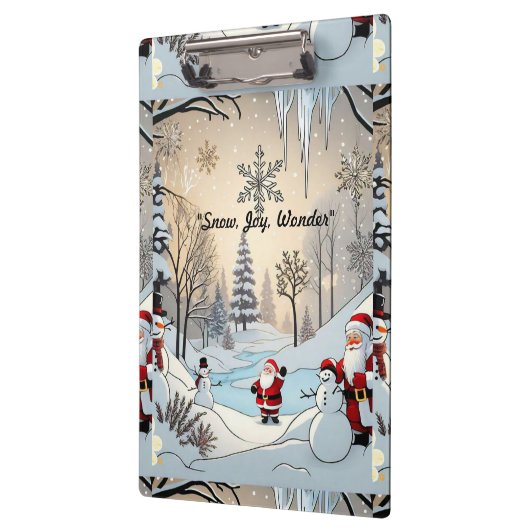 "Der Weihnachtsferien" Klemmbrett (Links)