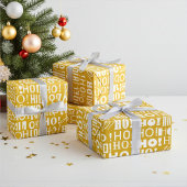 Der Weihnachtsfest! HO! HO! Gruß in Old Gold Geschenkpapier