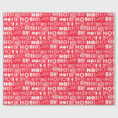 Der Weihnachtsfest! HO! HO! Gruß, rosa Geschenkpapier (Flach)