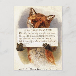 Der Weihnachtsfuchs Feiertagspostkarte