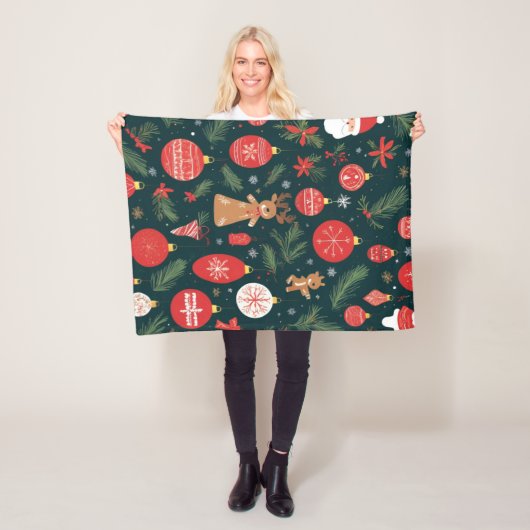 Der Weihnachtsgeist verkörpern, frohe Weihnachten Fleecedecke (Beispiel)