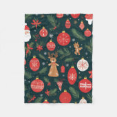 Der Weihnachtsgeist verkörpern, frohe Weihnachten Fleecedecke (Vorderseite)