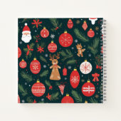 Der Weihnachtsgeist verkörpern, frohe Weihnachten Notizblock (Rückseite)