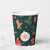 Der Weihnachtsgeist verkörpern, frohe Weihnachten Pappbecher (Rückseite)