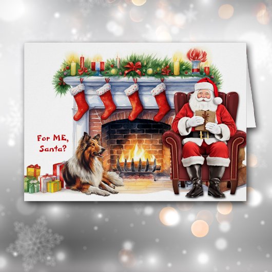 Der Weihnachtsgeschenk Collie Dog Holiday