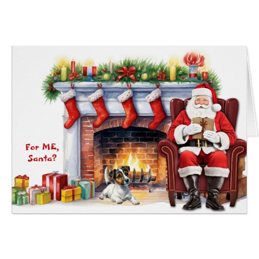 Der Weihnachtsgeschenk Jack Russell Terrier Holida (Vorderseite (Horizontal))