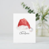 Der WeihnachtsHat frohe Weihnachten Red Watercolor (Stehend Vorderseite)