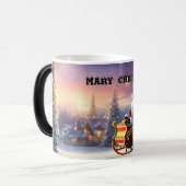 "Der Weihnachtskaffee des Weihnachtsmannes Verwandlungstasse (Vorderseite Links)