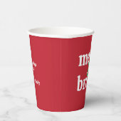 Der Weihnachtskalender "Merry & Bright" wird nach Pappbecher (Rechts)