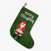 Der Weihnachtsklub für Golfer Kleiner Weihnachtsstrumpf (Vorderansicht (hängend))