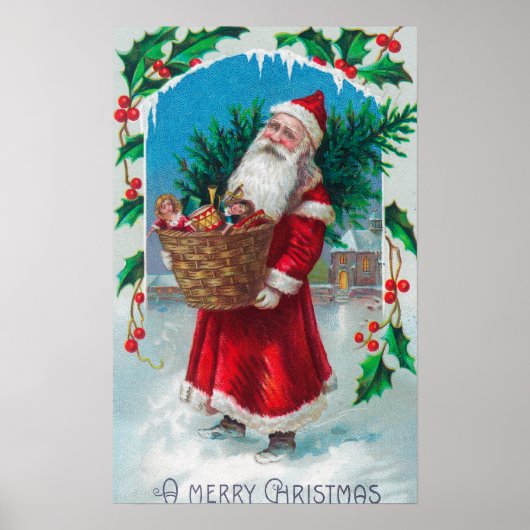 Der Weihnachtskorb der Spielzeugszene Poster (Vorne)