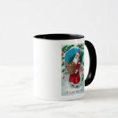 Der Weihnachtskorb der Spielzeugszene Tasse (VorderseiteRechts)