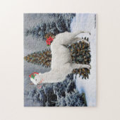 "Der Weihnachtslama" Puzzle (Vertikal)