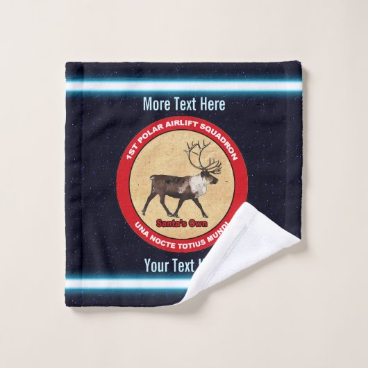Der Weihnachtsmann - 1. Polar Airlift-Squadron Badhandtuch Set (Waschlappen)