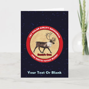 Der Weihnachtsmann - 1. Polar Airlift-Squadron Feiertagskarte