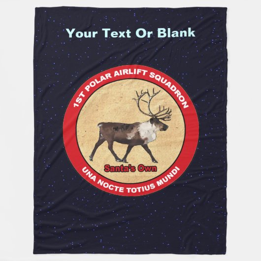 Der Weihnachtsmann - 1. Polar Airlift-Squadron Fleecedecke (Vorderseite)