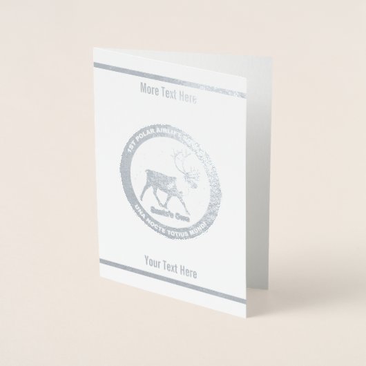 Der Weihnachtsmann - 1. Polar Airlift-Squadron Folienkarte (Vorderseite)