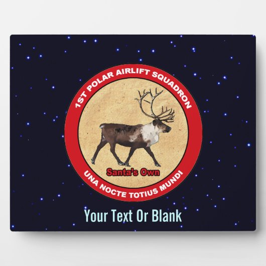 Der Weihnachtsmann - 1. Polar Airlift-Squadron Fotoplatte (Vorderseite)