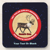 Der Weihnachtsmann - 1. Polar Airlift-Squadron Getränkeuntersetzer (Vorderseite)