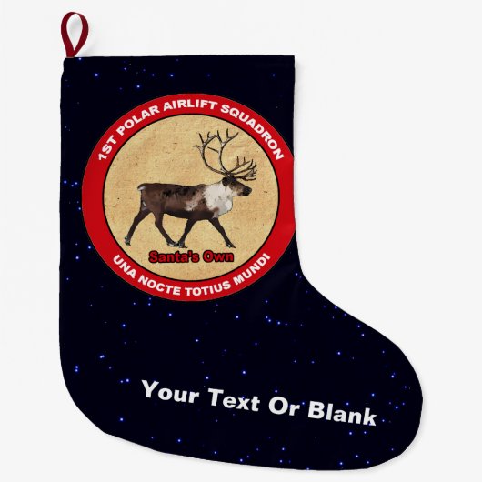 Der Weihnachtsmann - 1. Polar Airlift-Squadron Großer Weihnachtsstrumpf (Vorderseite)