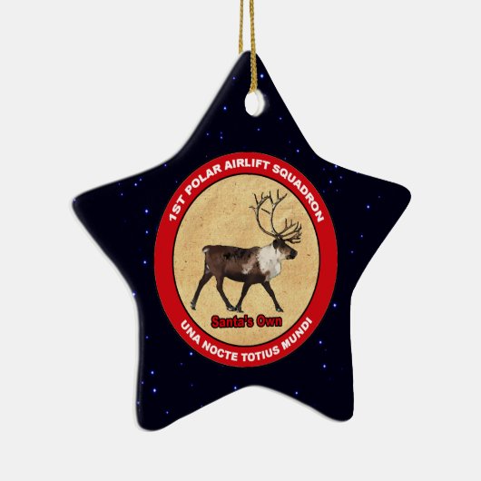 Der Weihnachtsmann - 1. Polar Airlift-Squadron Keramik Ornament (Rechts)